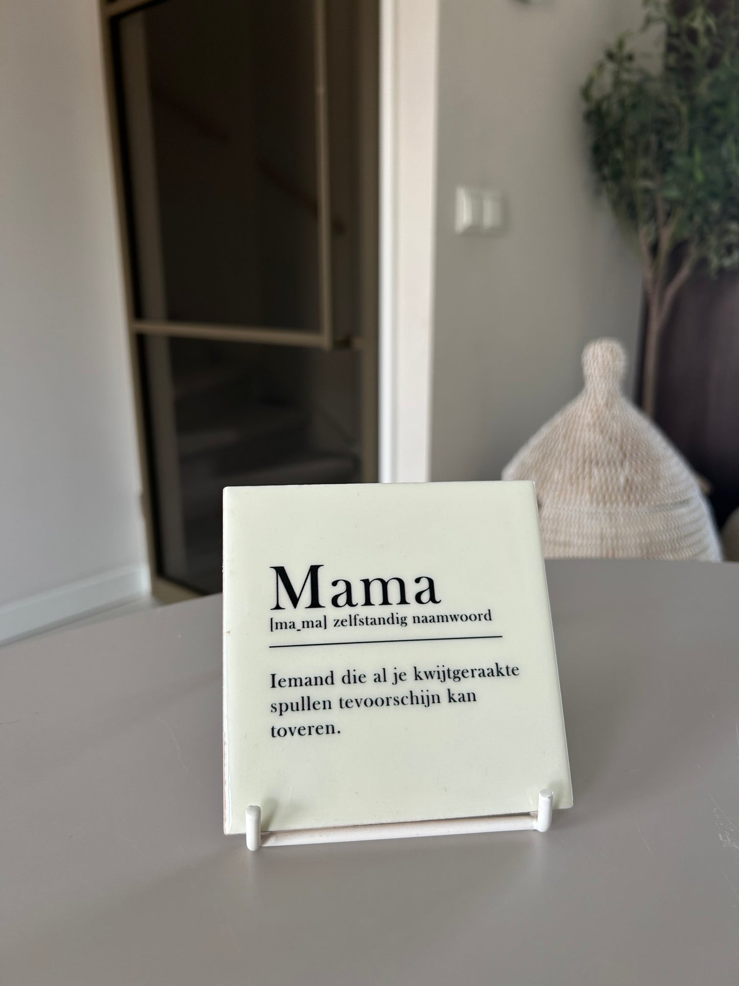 Tegeltje ''Mama woordenboek''
