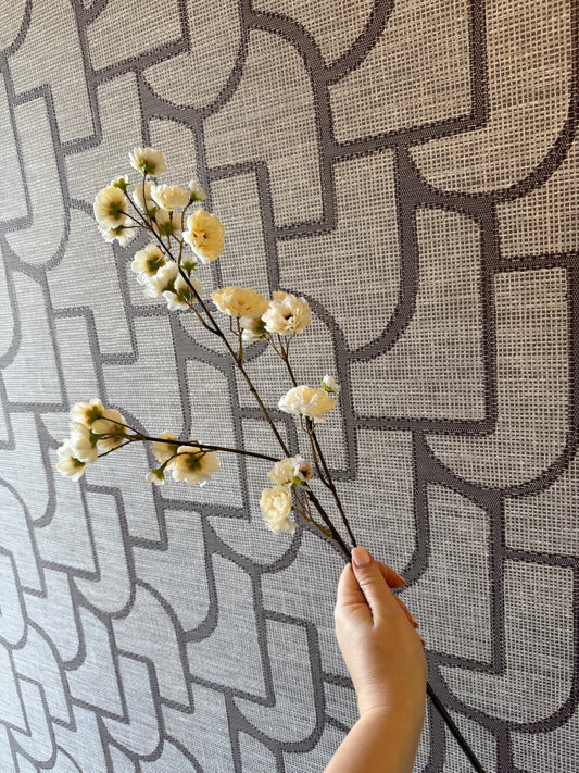 Zijden Blossom Tak – Cream (80 cm)